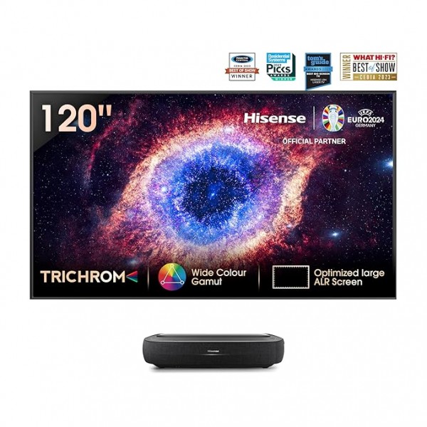 Hisense 120 inches Trichrom ALR Screen Series 4K Ultra HD Smart Laser TV 120L9HE